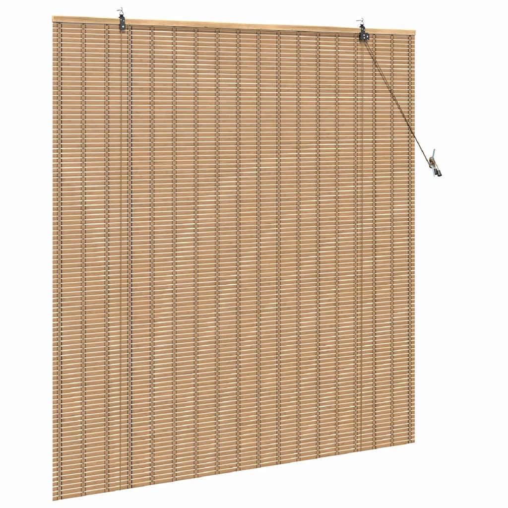 vidaXL Fensterjalousien &amp; -schatten Hellbraun 140 x 160 cm Bambus