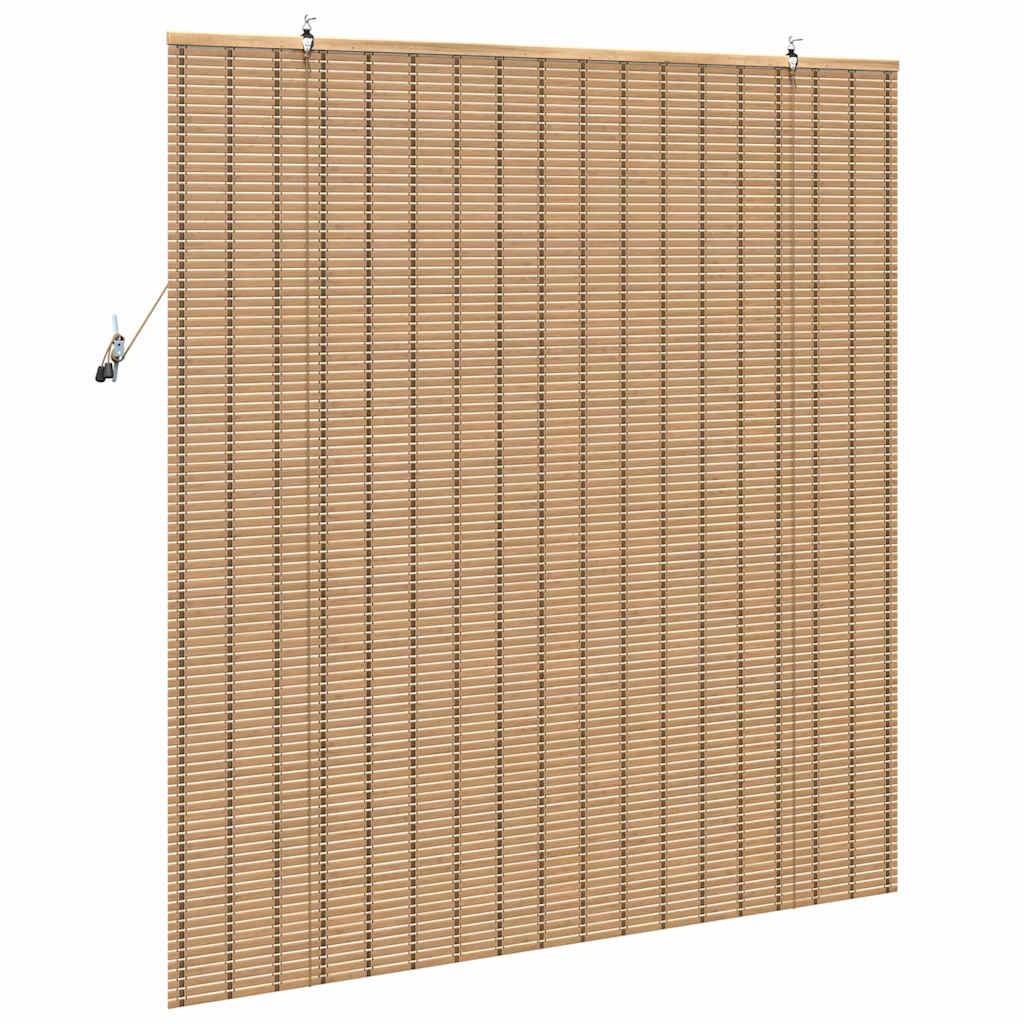 vidaXL Fensterjalousien &amp; -schatten Hellbraun 140 x 160 cm Bambus