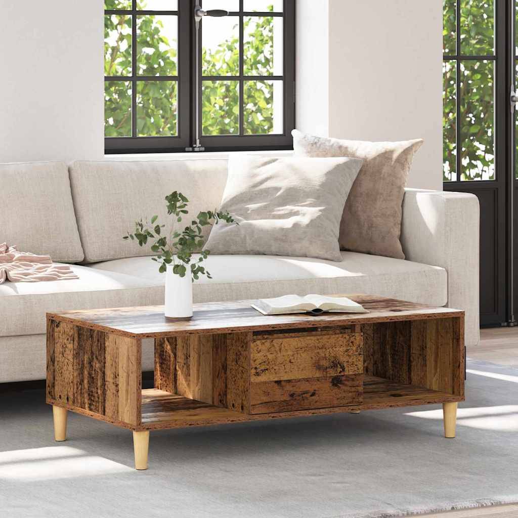 vidaXL mit Speicher mit Tür Altholz 103,5 x 60 x 35 cm Holzwerkstoff