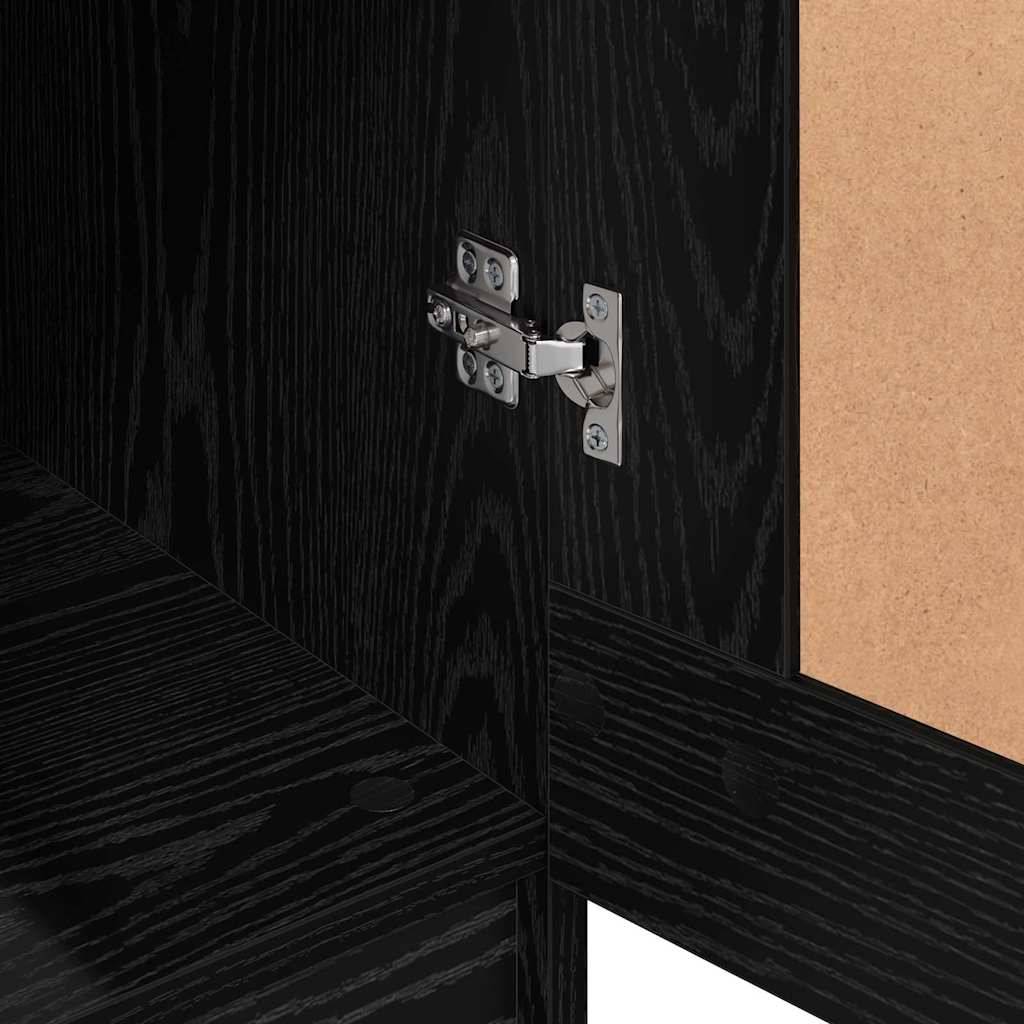 vidaXL Kleiderschrank Schwarz Eiche 82,5 x 51,5 x 180 cm Holzwerkstoff