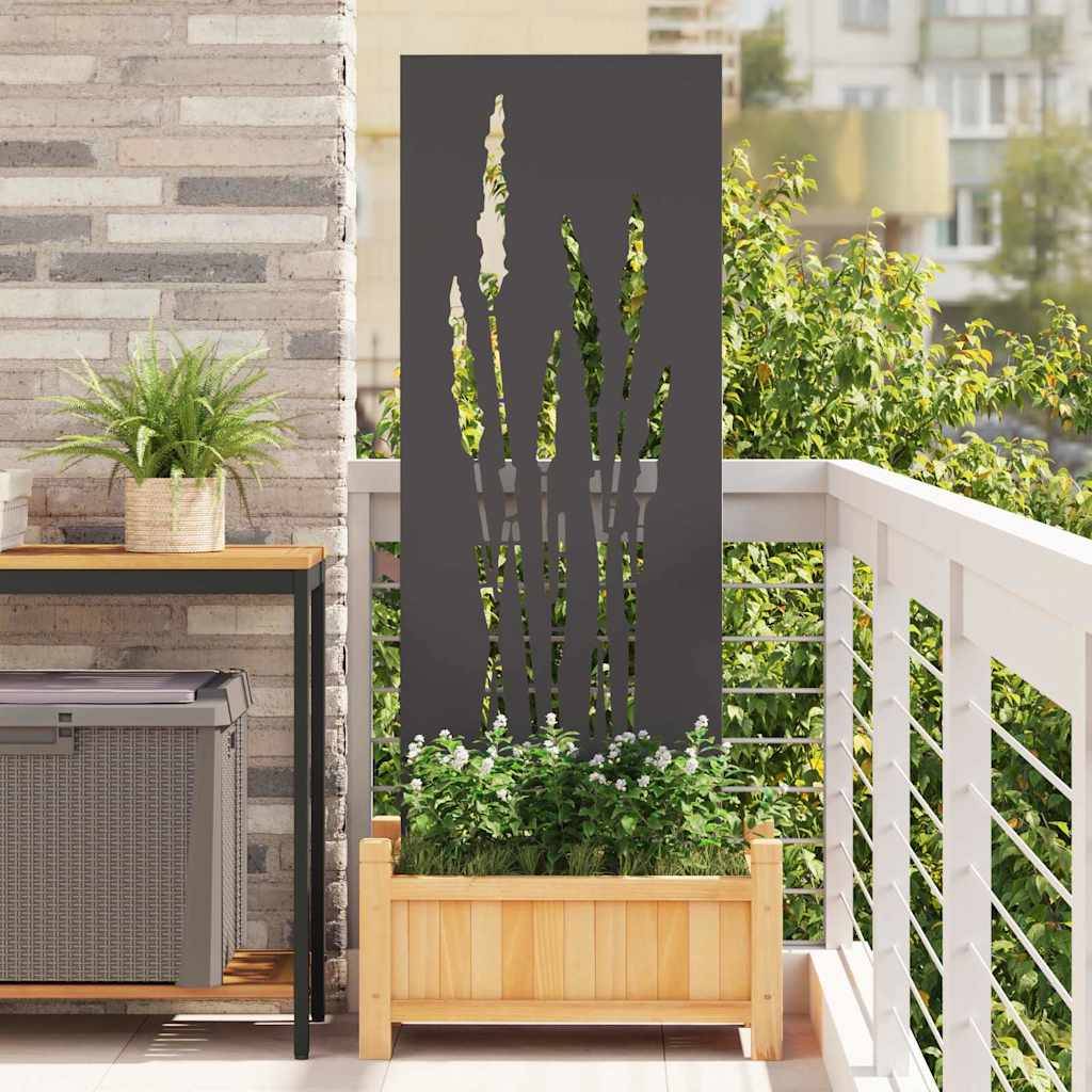 vidaXL Garten dekoratives Panel Schwarz 50 x 140 cm