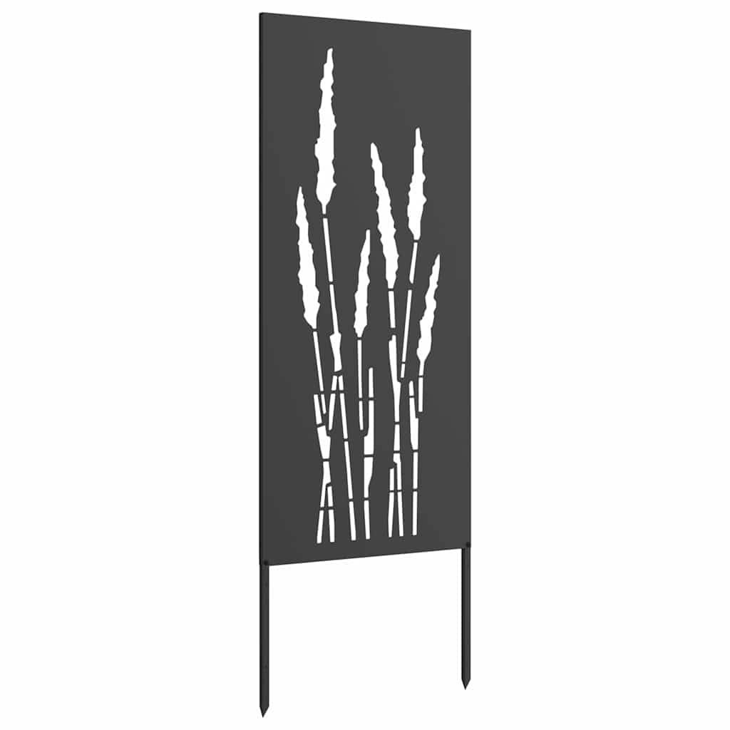 vidaXL Garten dekoratives Panel Schwarz 50 x 140 cm