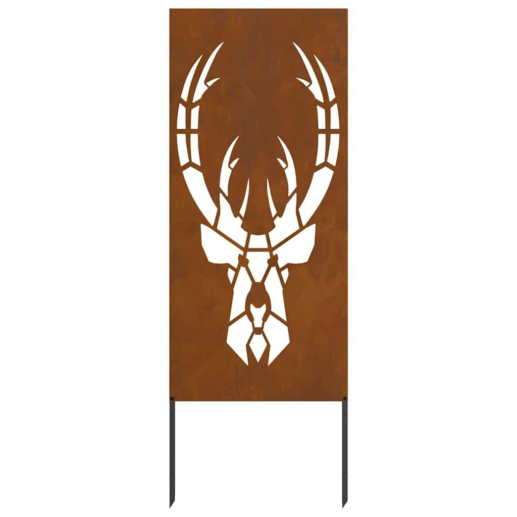 vidaXL Garten dekoratives Panel Rostig 50 x 140 cm Wetterstahl