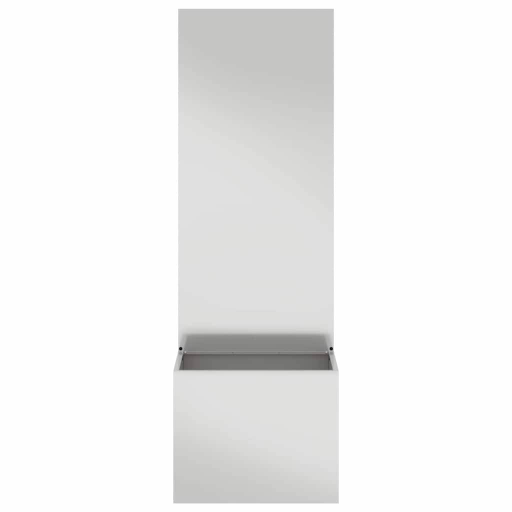 vidaXL Blumentopf mit dekorativem Paneel Silber 50 x 140 cm