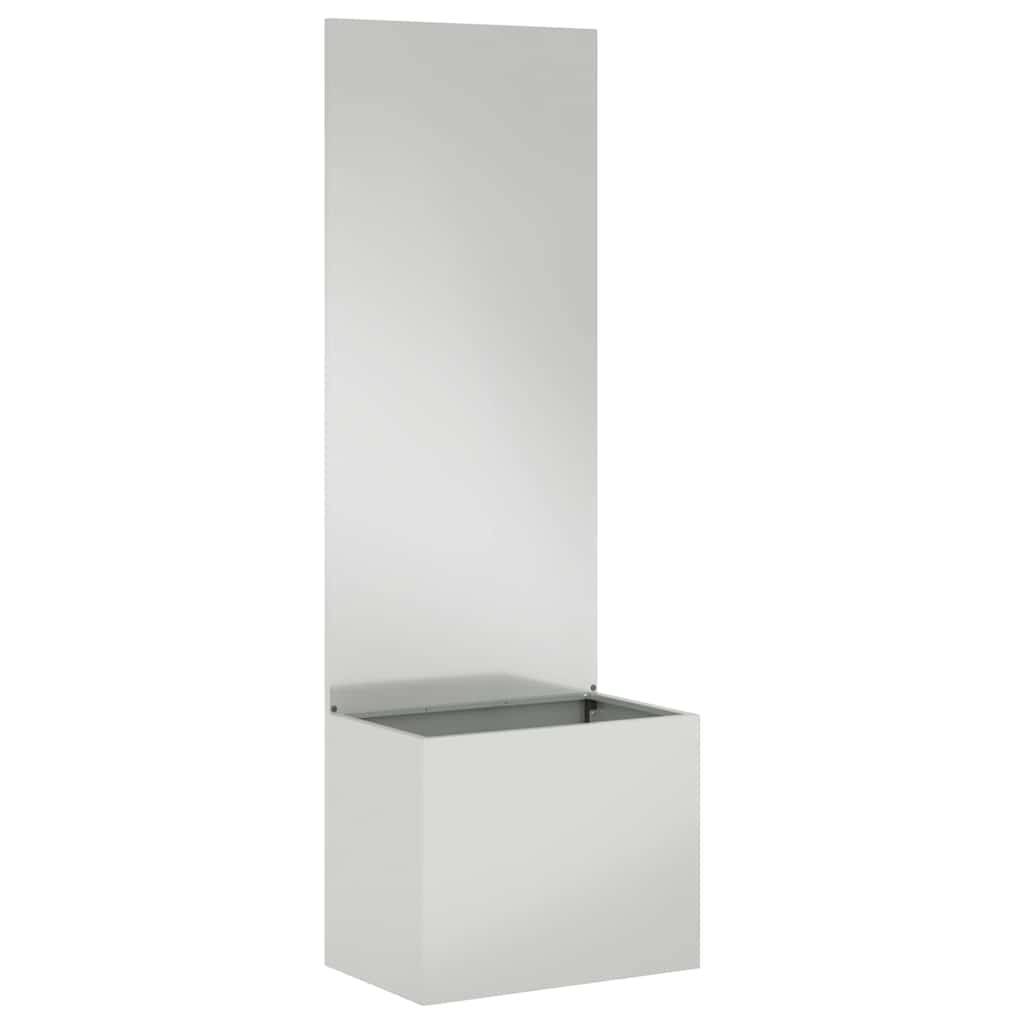 vidaXL Blumentopf mit dekorativem Paneel Silber 50 x 140 cm