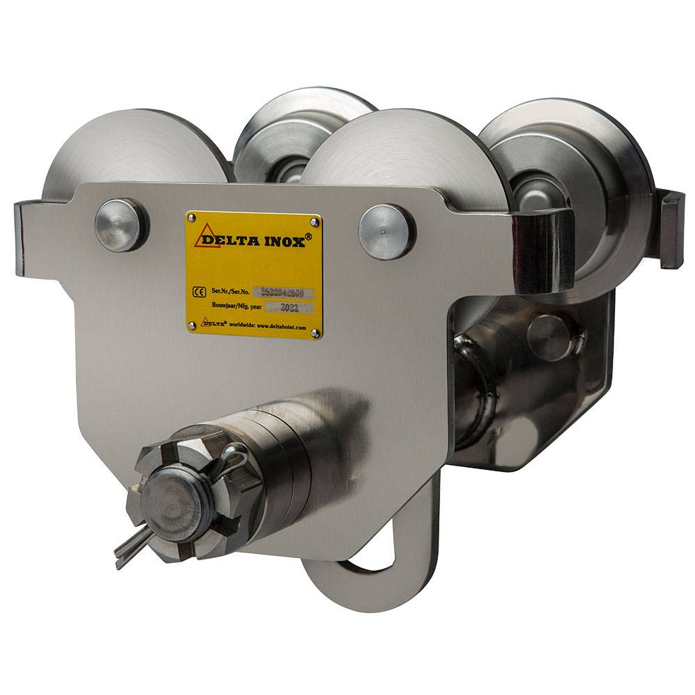 DELTA INOX Edelstahl Handfahrwerk Tragkraft 3,0t