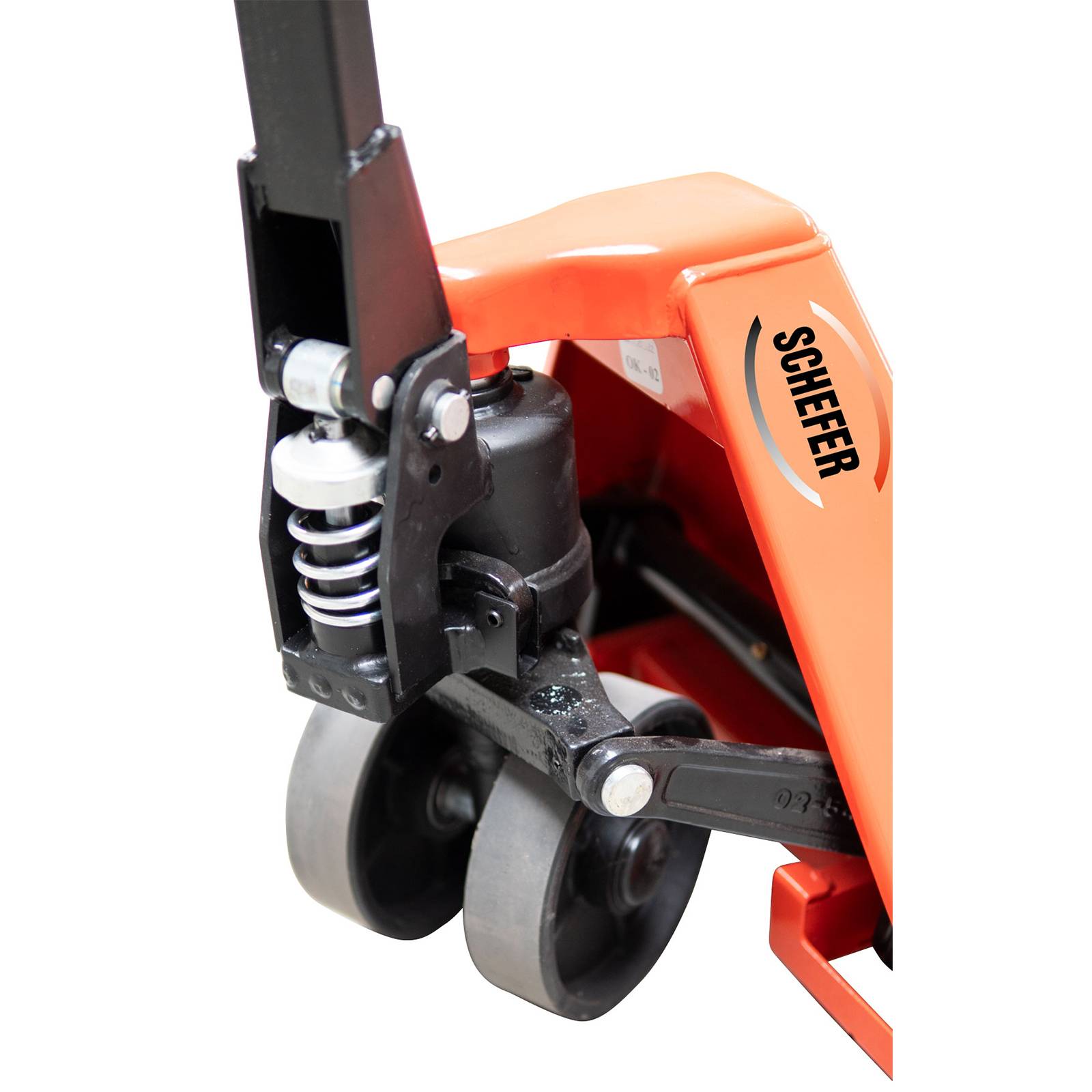 Schefer Gabelhubwagen Premium mit Schnellhub / Sonderlänge Tragkraft 2000kg Gabellänge 2000mm