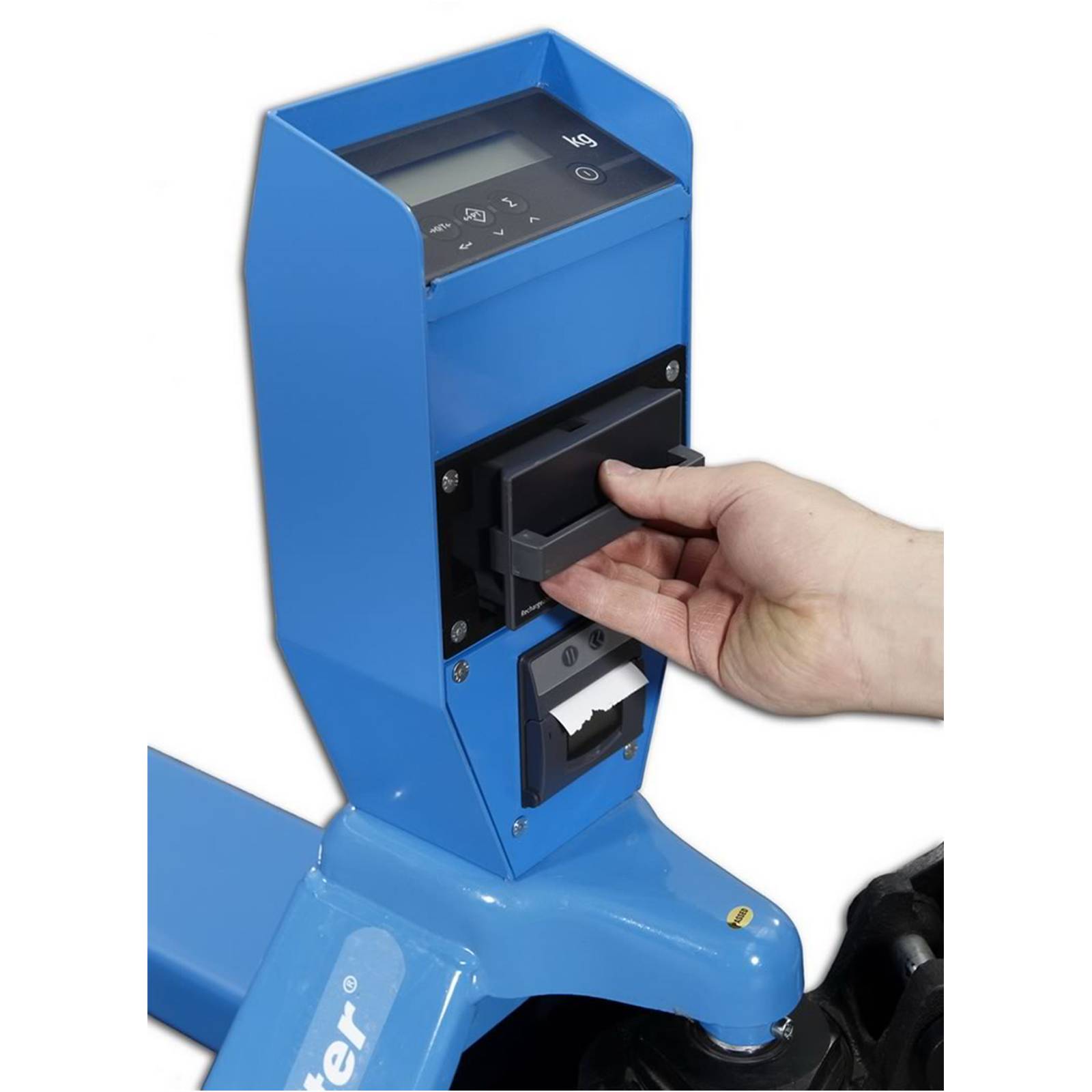 HanseLifter WHP-DE1500 Palettenhubwagen mit Waage und Drucker Tragkraft 1500kg