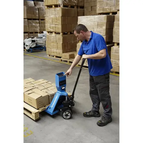 HanseLifter WHP-DE1500 Palettenhubwagen mit Waage und Drucker Tragkraft 1500kg HanseLifter WHP-DE1500 Palettenhubwagen mit Waage und Drucker Tragkraft 1500kg