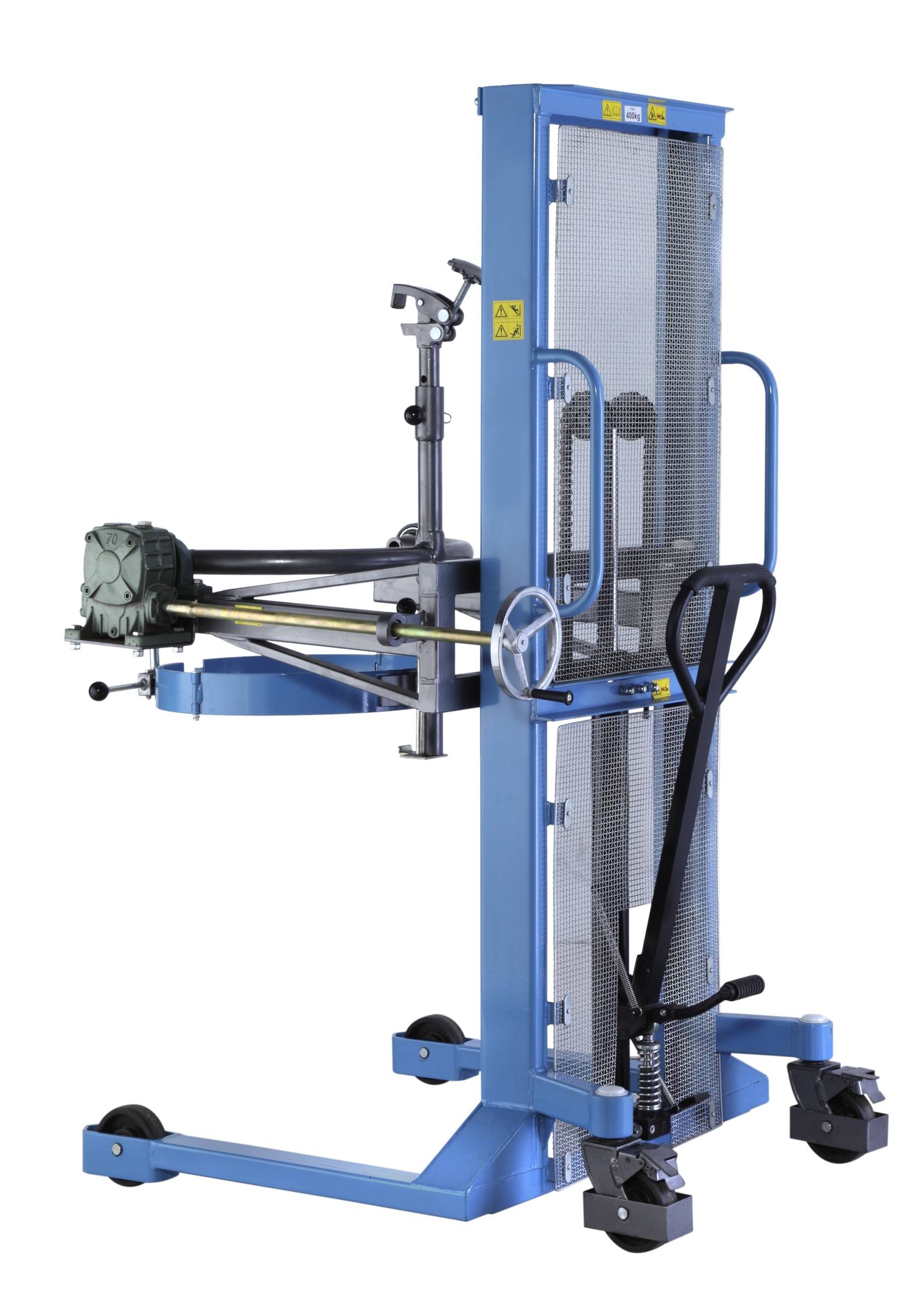 Hanselifter Fasswender SDJ-FW für 280l DIN Fässer Tragkraft 400kg Hubhöhe bis 1350mm