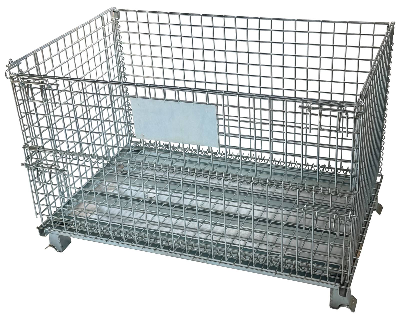 qteck faltbare Gitterbox 1200x800x800mm stapelbar und fahrbar