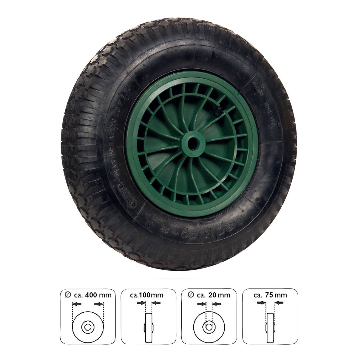 Pro-Bau-Tec Ersatzrad für Gartenschubkarre Art.-Nr. 10089