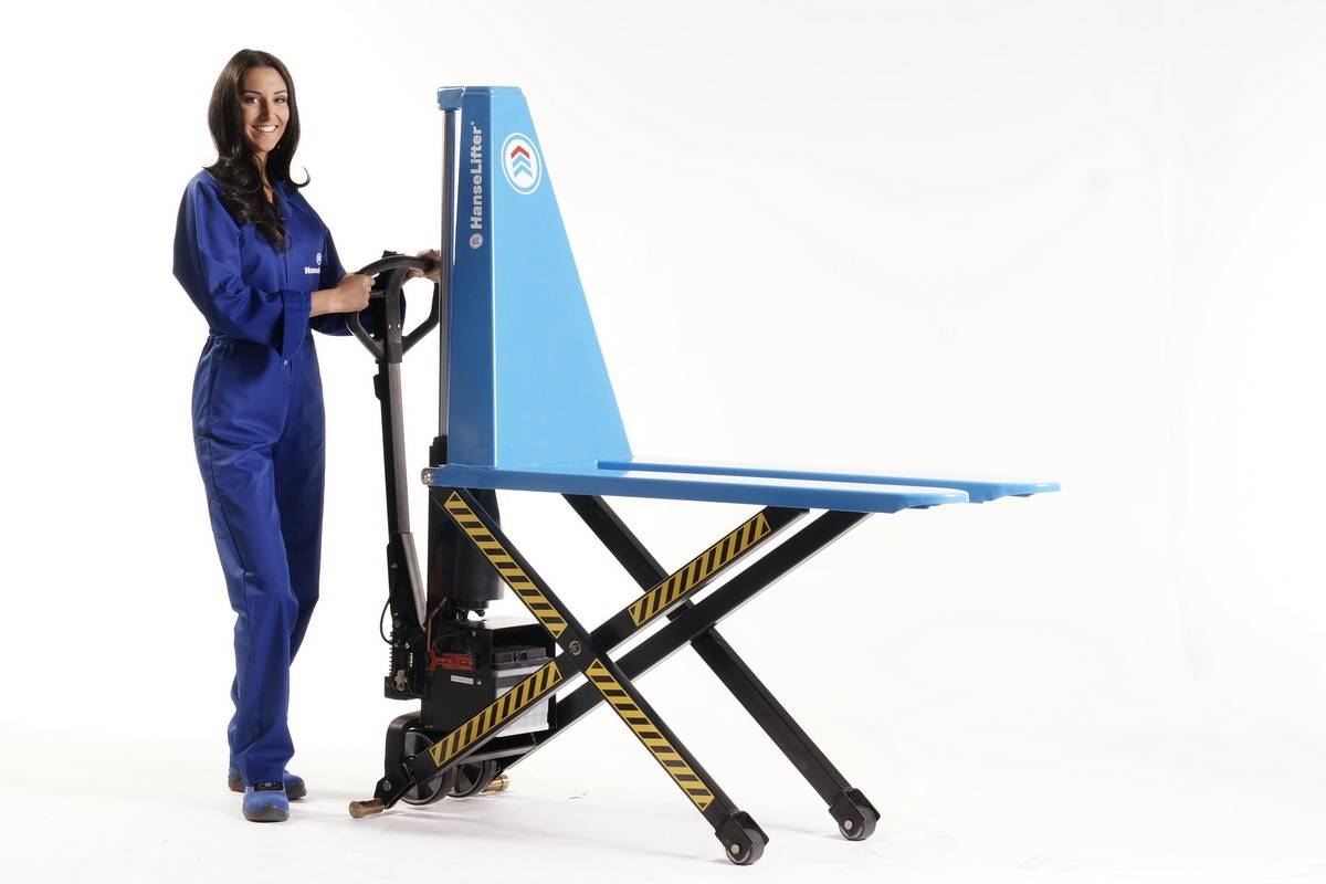 Hanselifter Scherenhubwagen mit einteiligen Hubzylinder JF-SC Tragkraft 1000kg Hubhöhe bis 800mm