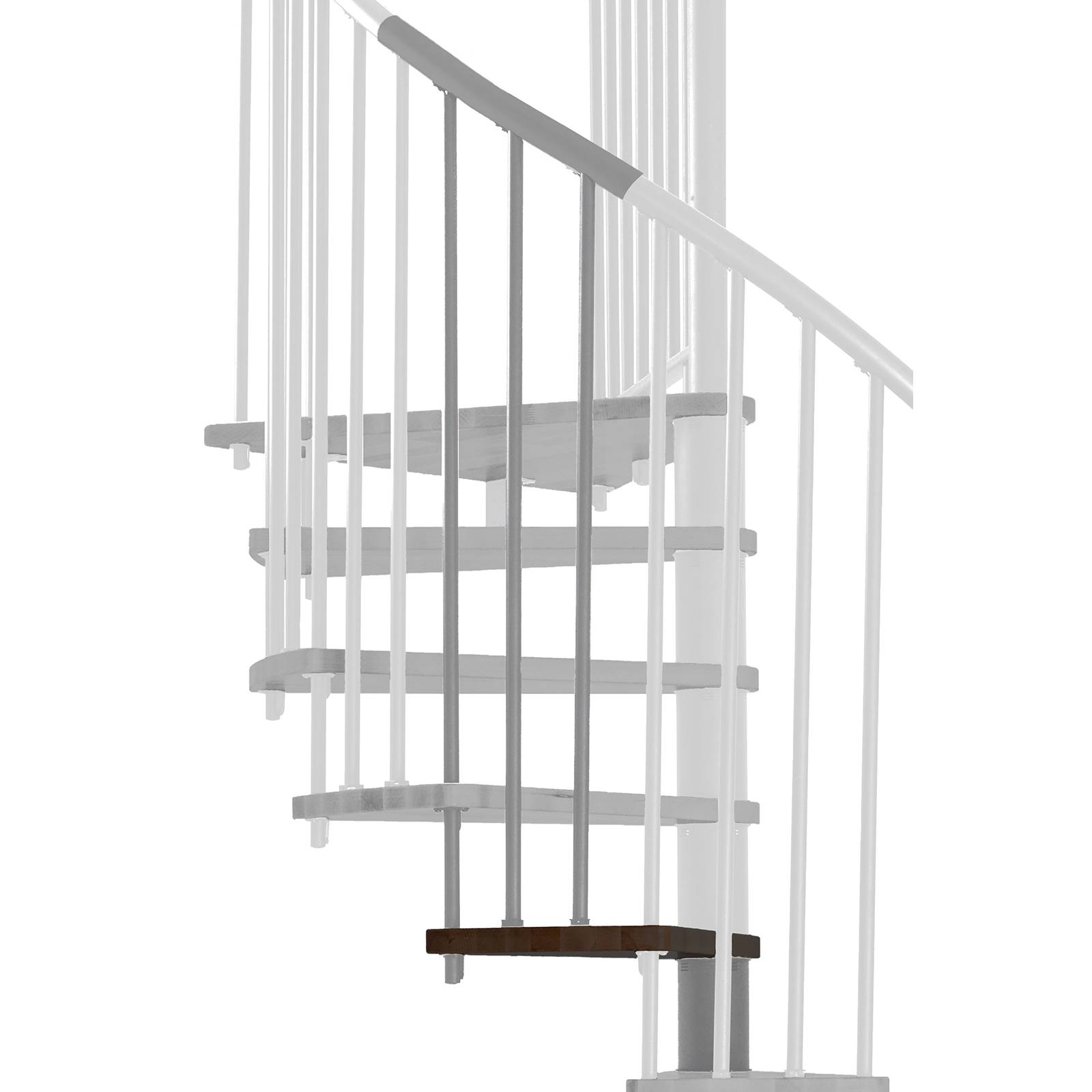 Minka Höhenerweiterung für Spiral Effect 120cm Durchmesser Walnuss Grau