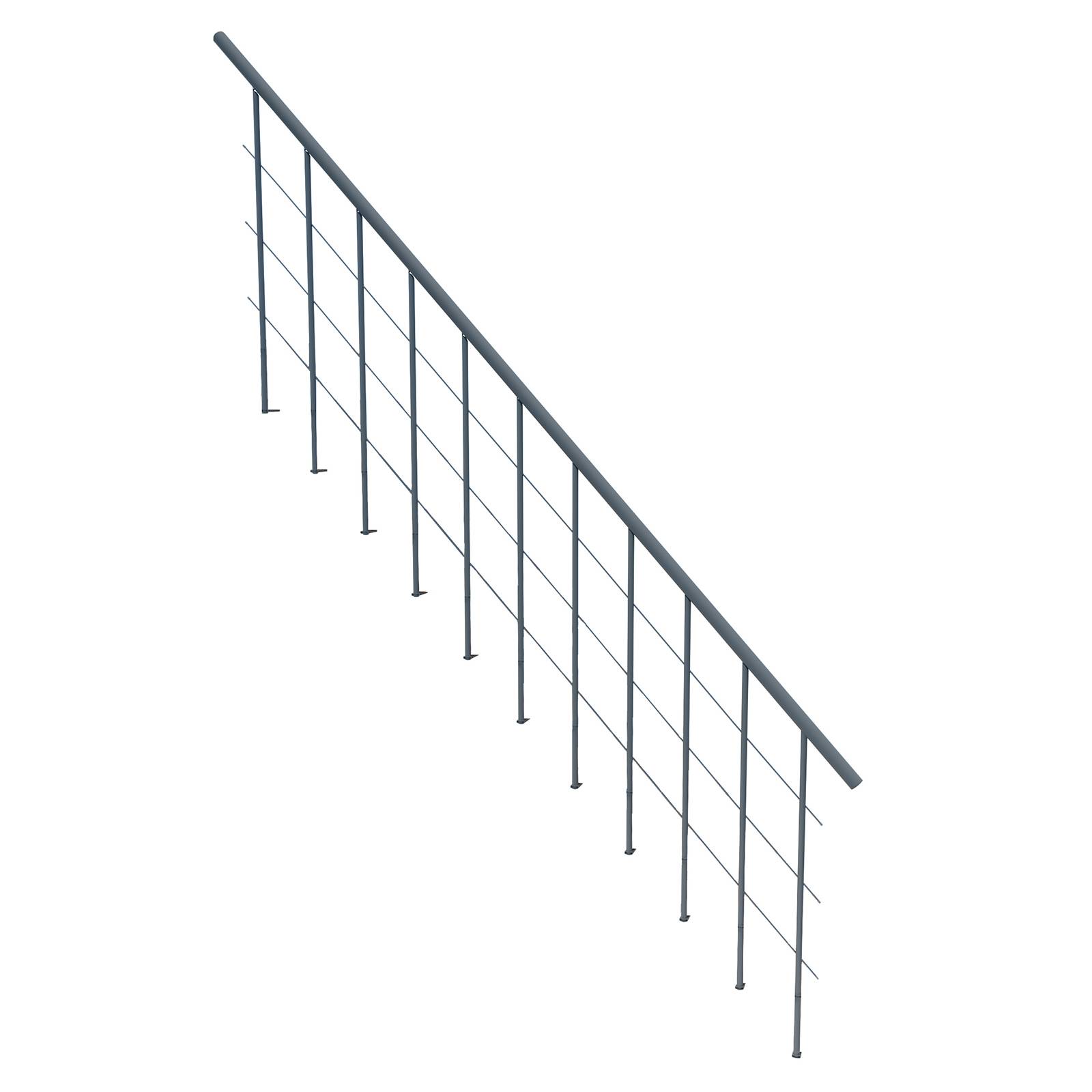 Minka Zweites Geländer für die Raumspartreppen Comfort Top und Comfort Top Turn Grau
