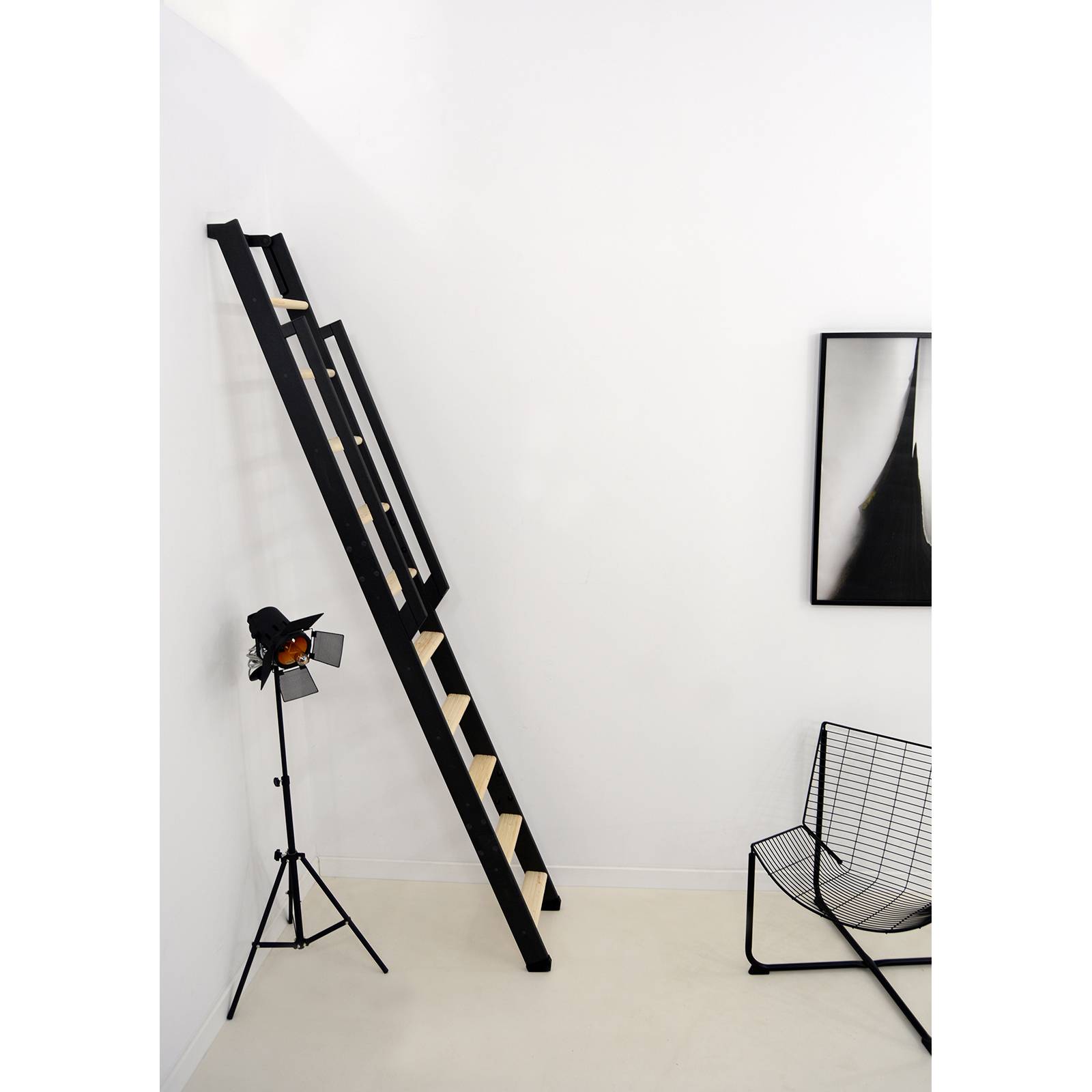 Minka Wangentreppe Strong 290cm max. Geschosshöhe Fichte weiß