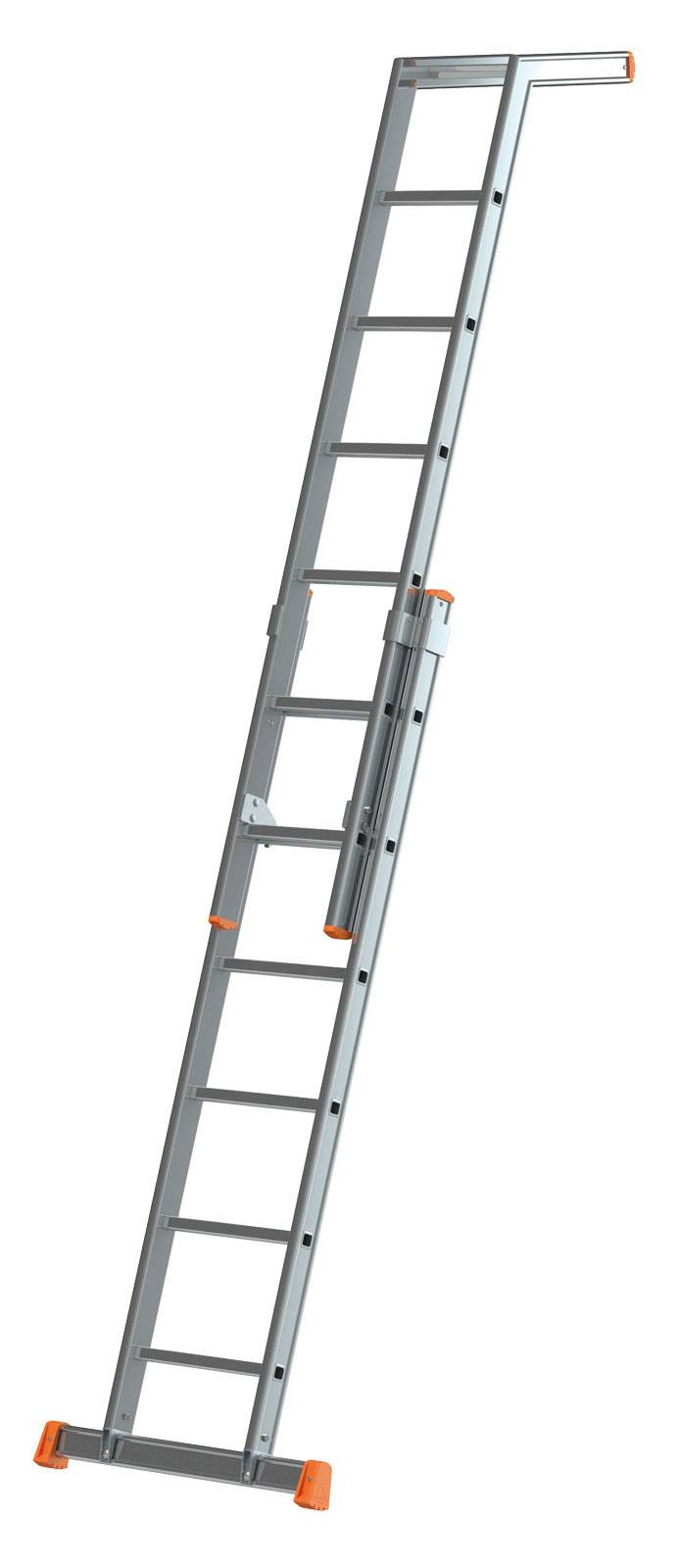 Siedra Plakatleiter 115 mit unlösbarer Bördelung 2x10 Sprossen