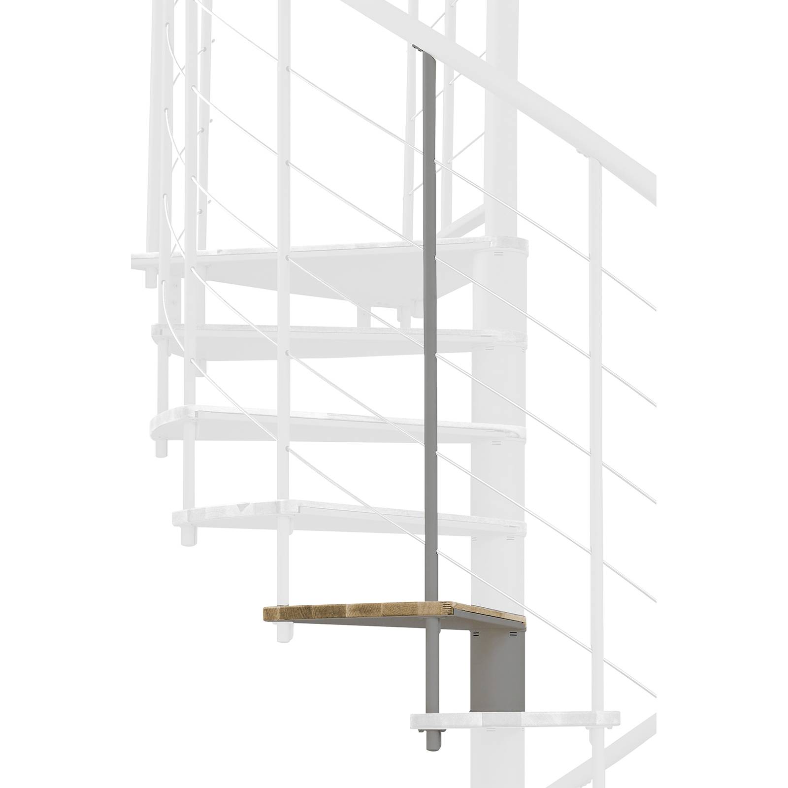 Minka Höhenerweiterung für Fusion 140cm Durchmesser Eiche Grau