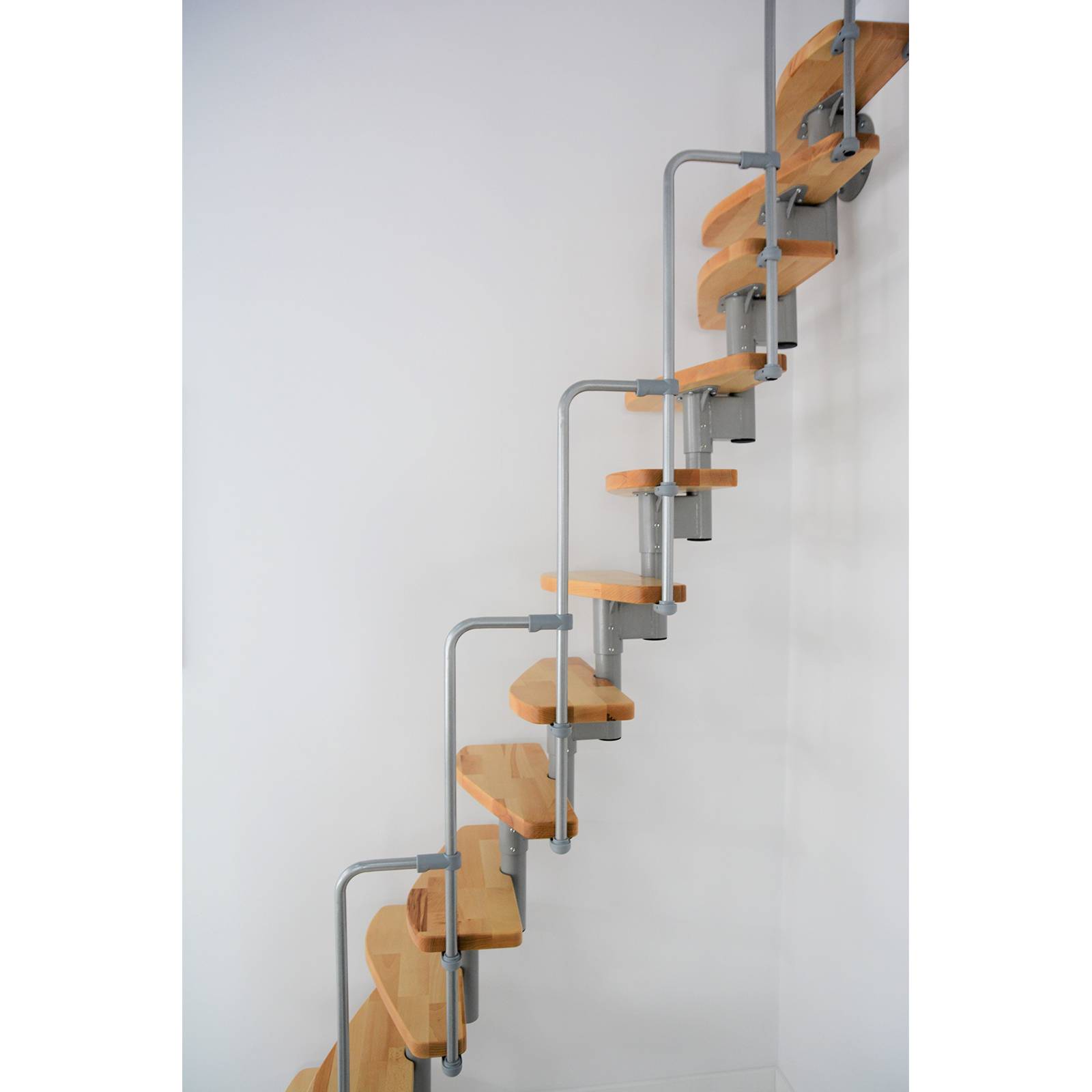 Minka Mittelholmtreppe Monaco 35 - 293,8cm Geschosshöhe Walnuss Weiß