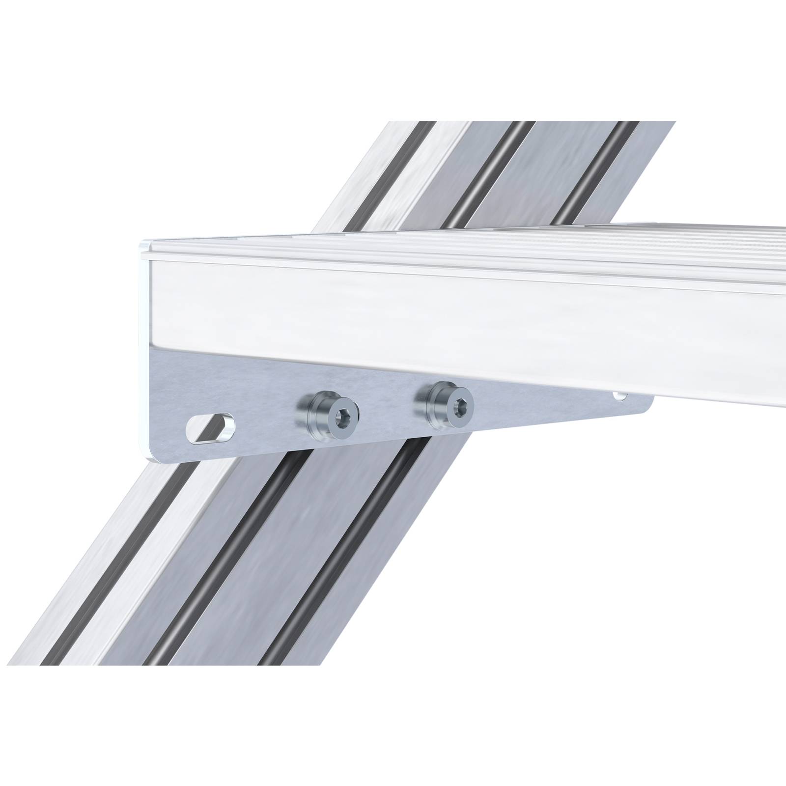 Hymer Treppenpodest mit großflächiger Plattform und 2 Rollen 0,6m Stufenbreite 3 Stufen