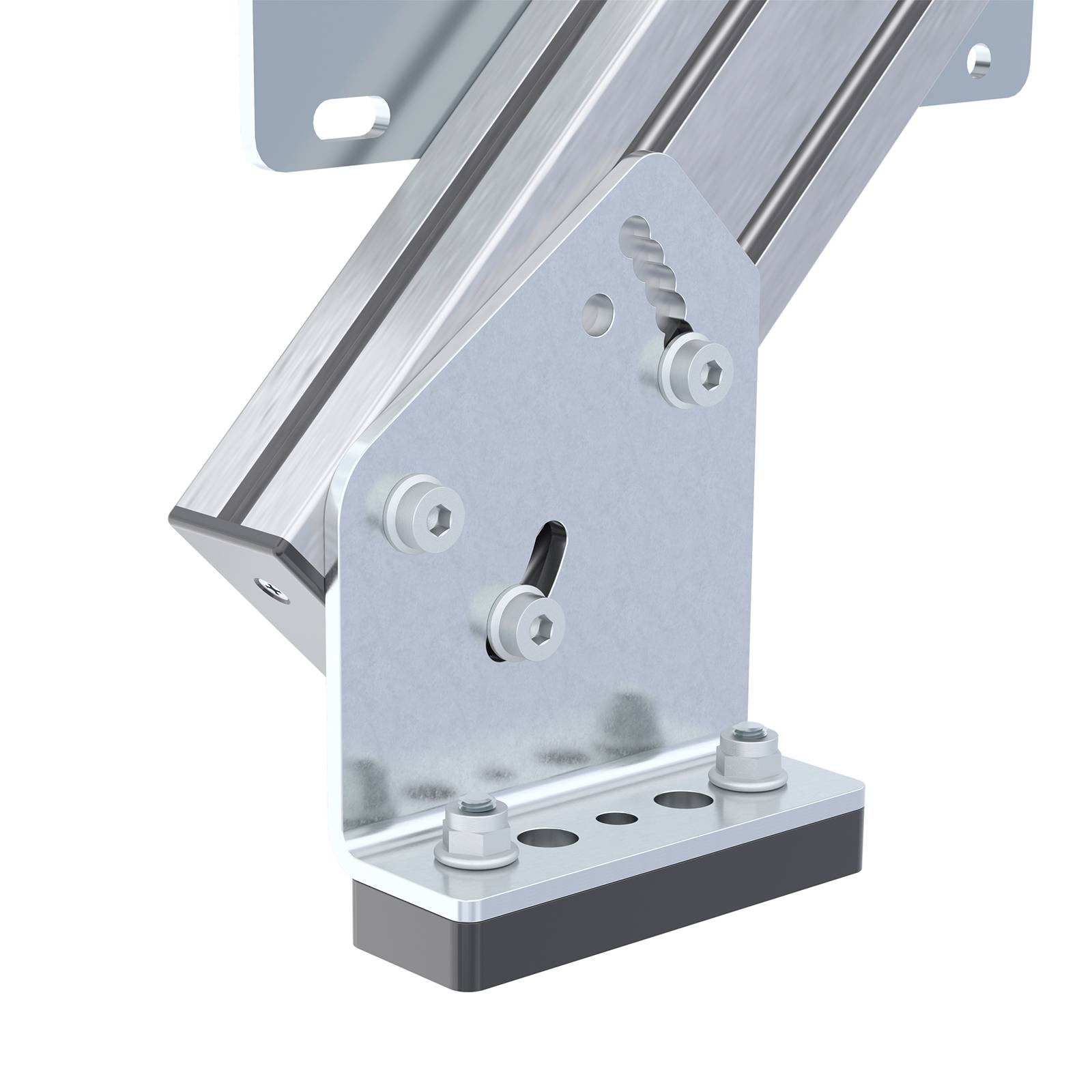 Hymer Treppenpodest mit großflächiger Plattform und 2 Rollen 0,6m Stufenbreite 4 Stufen