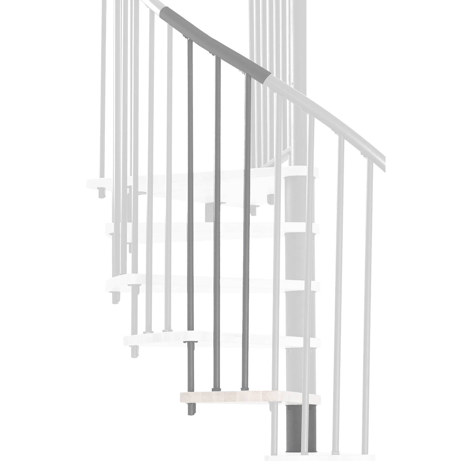 Minka Höhenerweiterung für Spiral Effect 140cm Durchmesser Weiß Grau