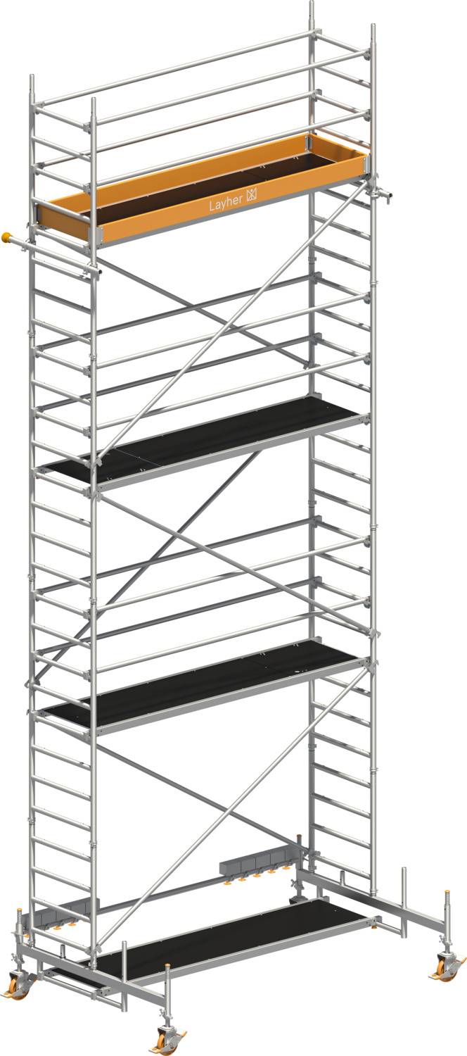 Layher Rollgerüst Uni Standard P2 mit Erweiterung 8.35m AH