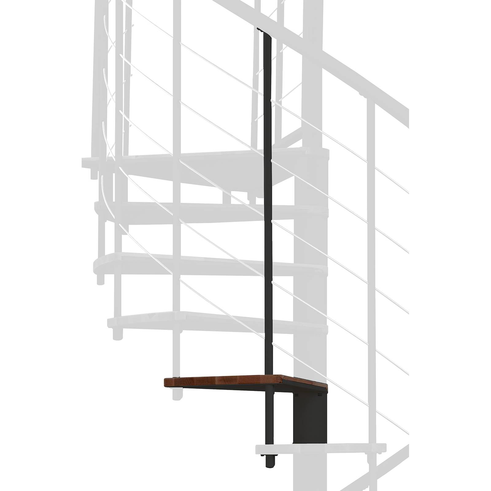 Minka Höhenerweiterung für Fusion 140cm Durchmesser Walnuss Schwarz