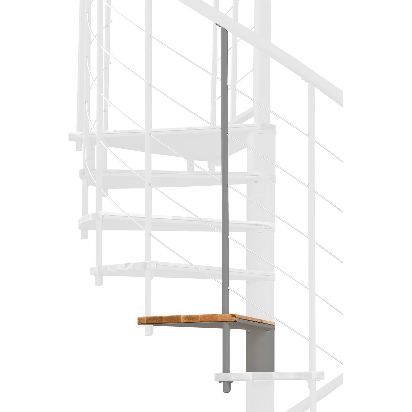 Minka Höhenerweiterung für Fusion 160cm Durchmesser Buche Grau