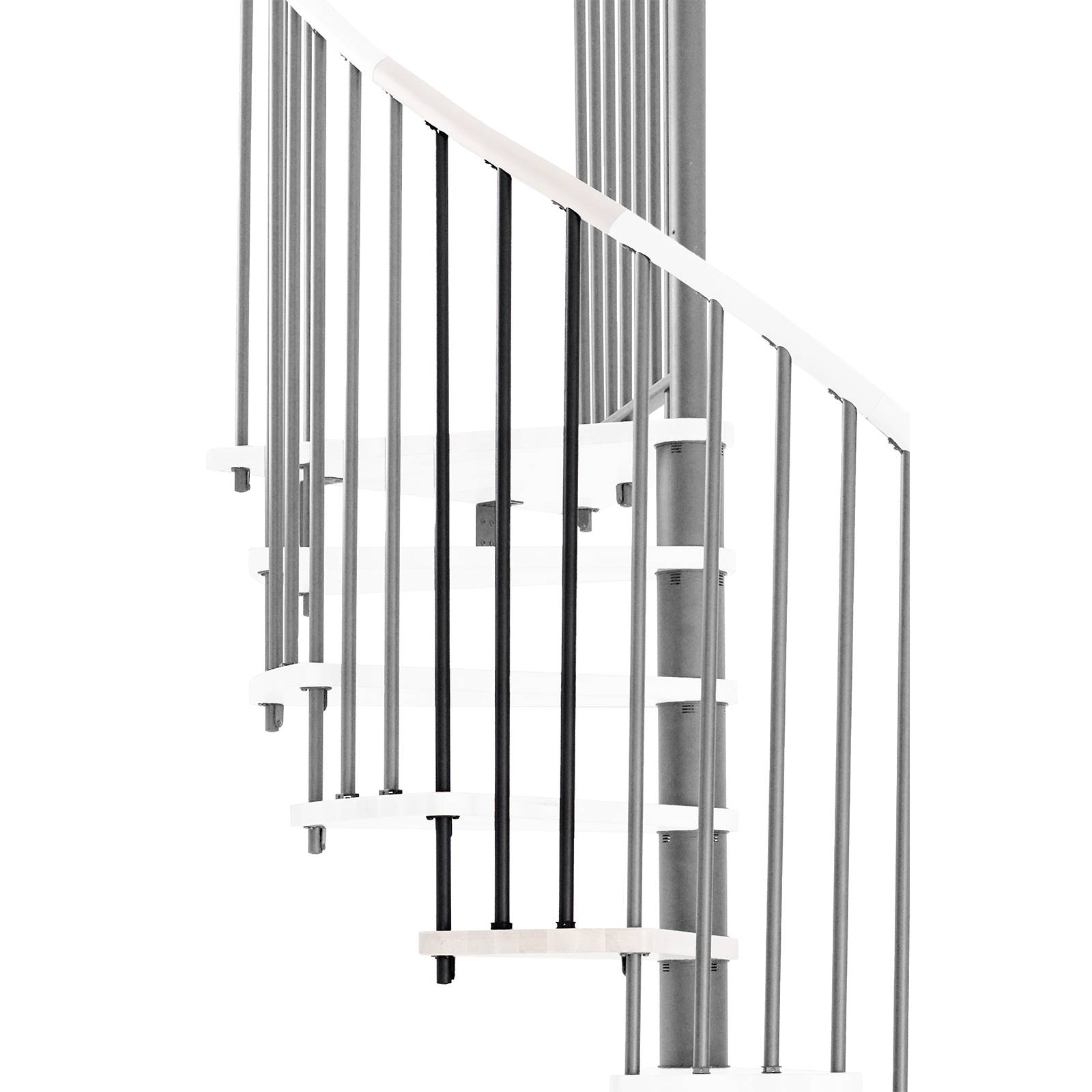 Minka Höhenerweiterung für Spiral Wood 140cm Durchmesser Weiß Schwarz