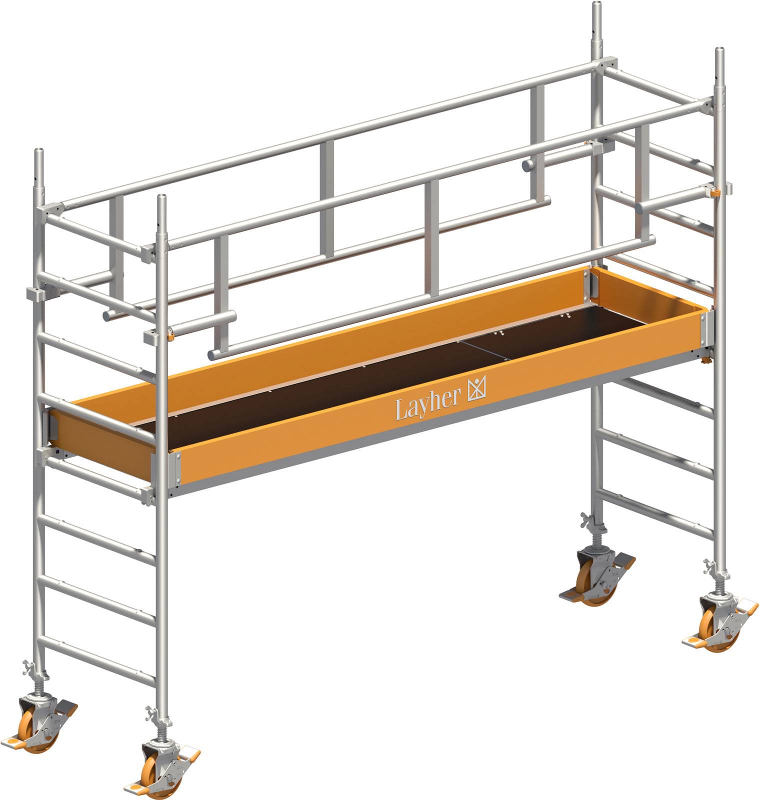 Fahrgerüst Uni-Standard P2 Safety-Plus Arbeits-B750xL2850mm Gerüsthöhe 2430mm