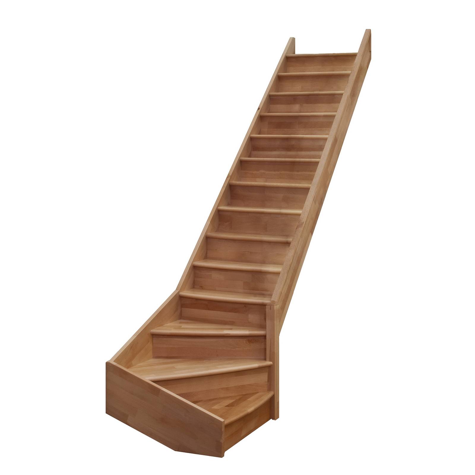 Minka Wangentreppe Home Turn 300cm max. Geschosshöhe Buche Rechtssgewendelt ohne Geländer