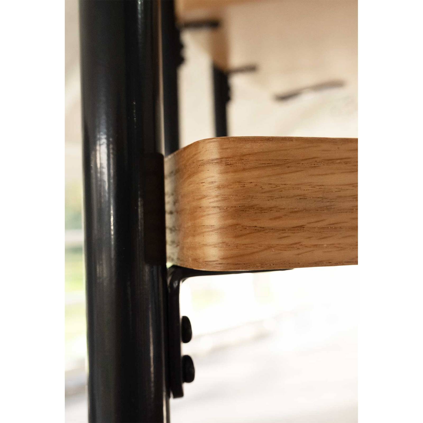 Dolle Spindeltreppe Montreal Eiche/anthrazit 252-282cm Geschosshöhe Ø140cm