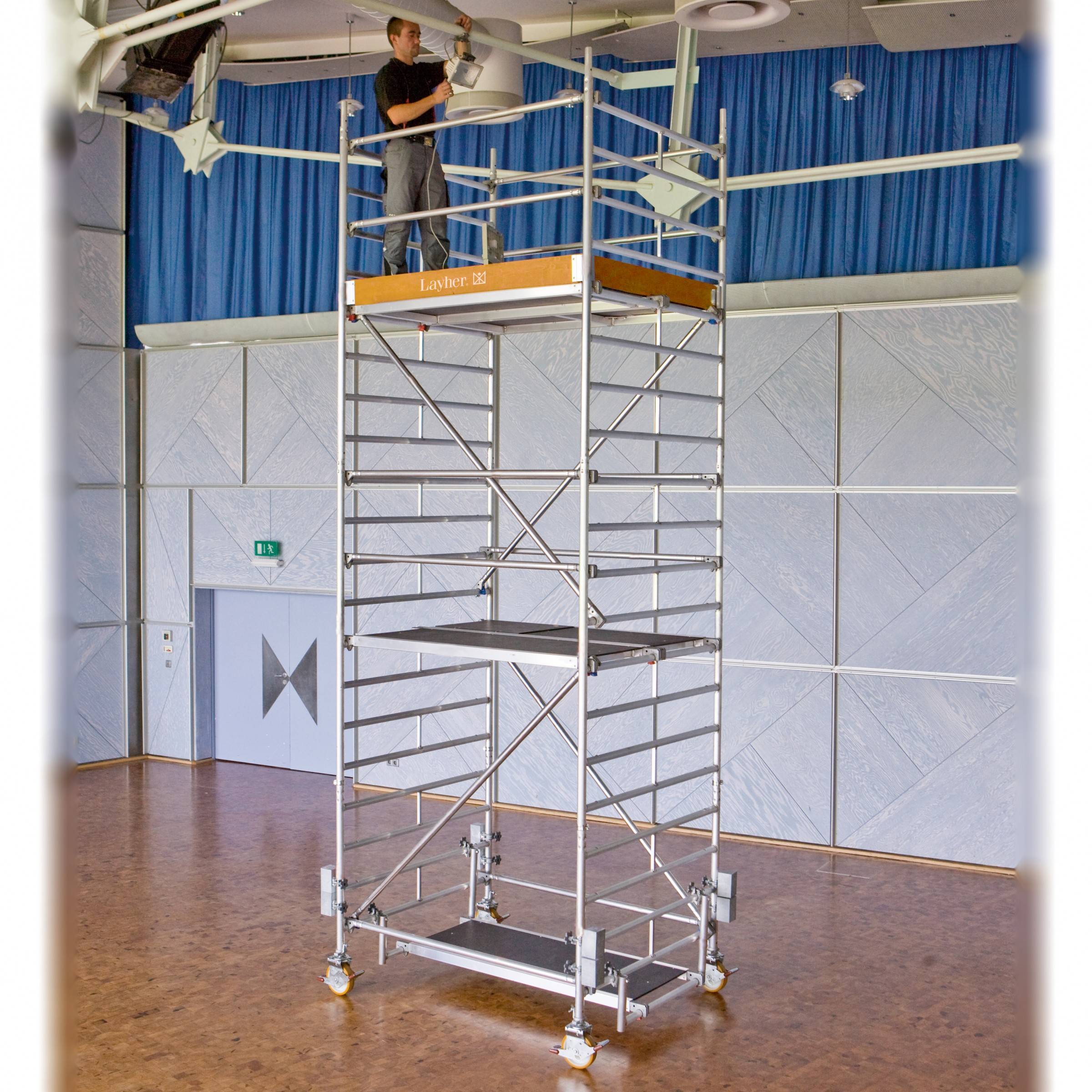 Layher Rollgerüst Uni Kompakt P2 mit Gerüststützen 4,20m AH