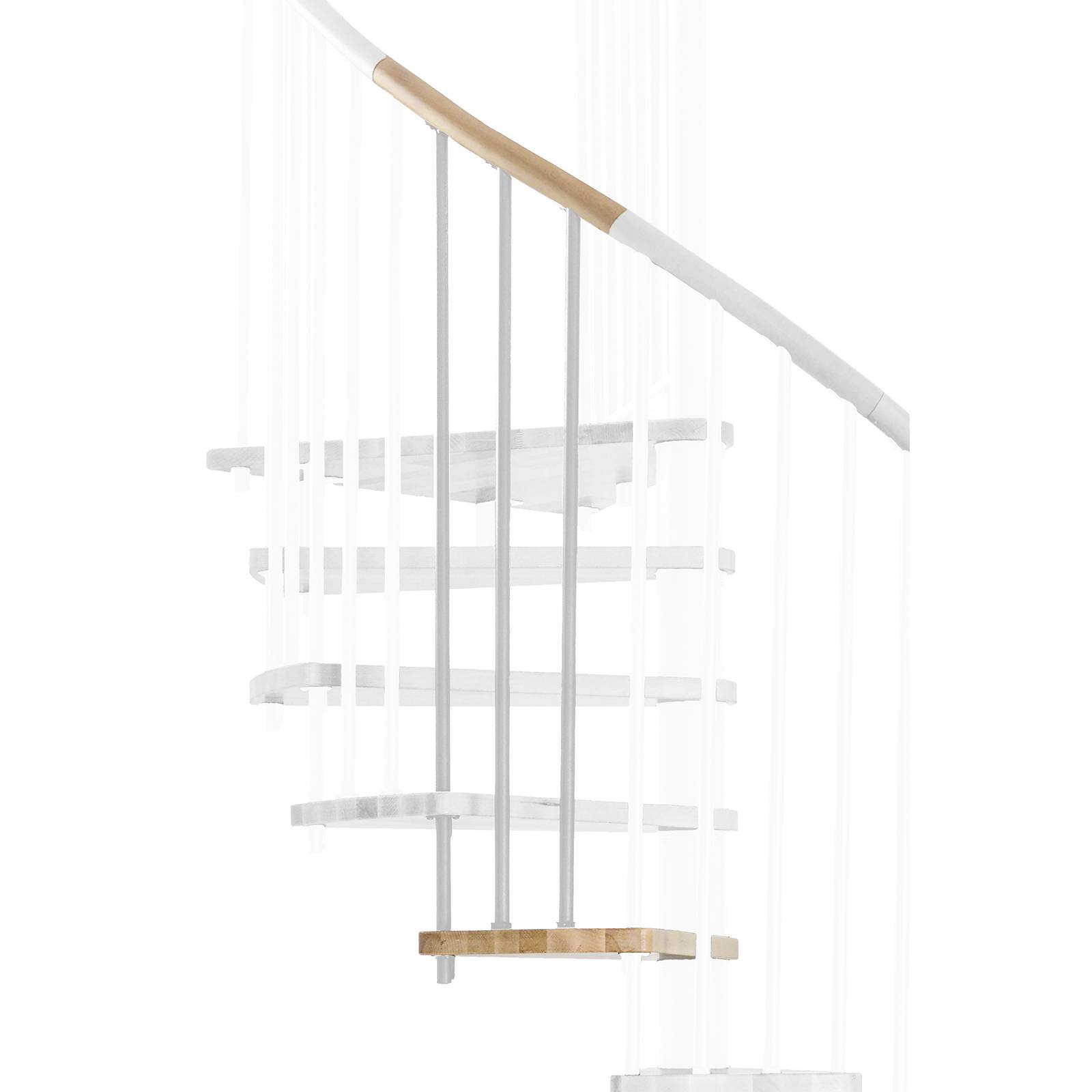 Minka Höhenerweiterung für Spiral Wood 120cm Durchmesser Eiche Weiß