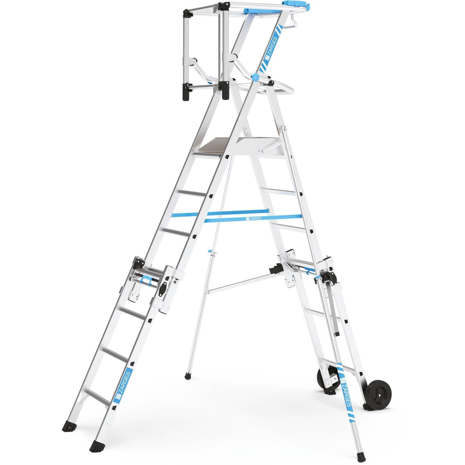 Zarges Teleskop Plattformleiter ZAP MASTERFLEX S 7-9 Sprossen