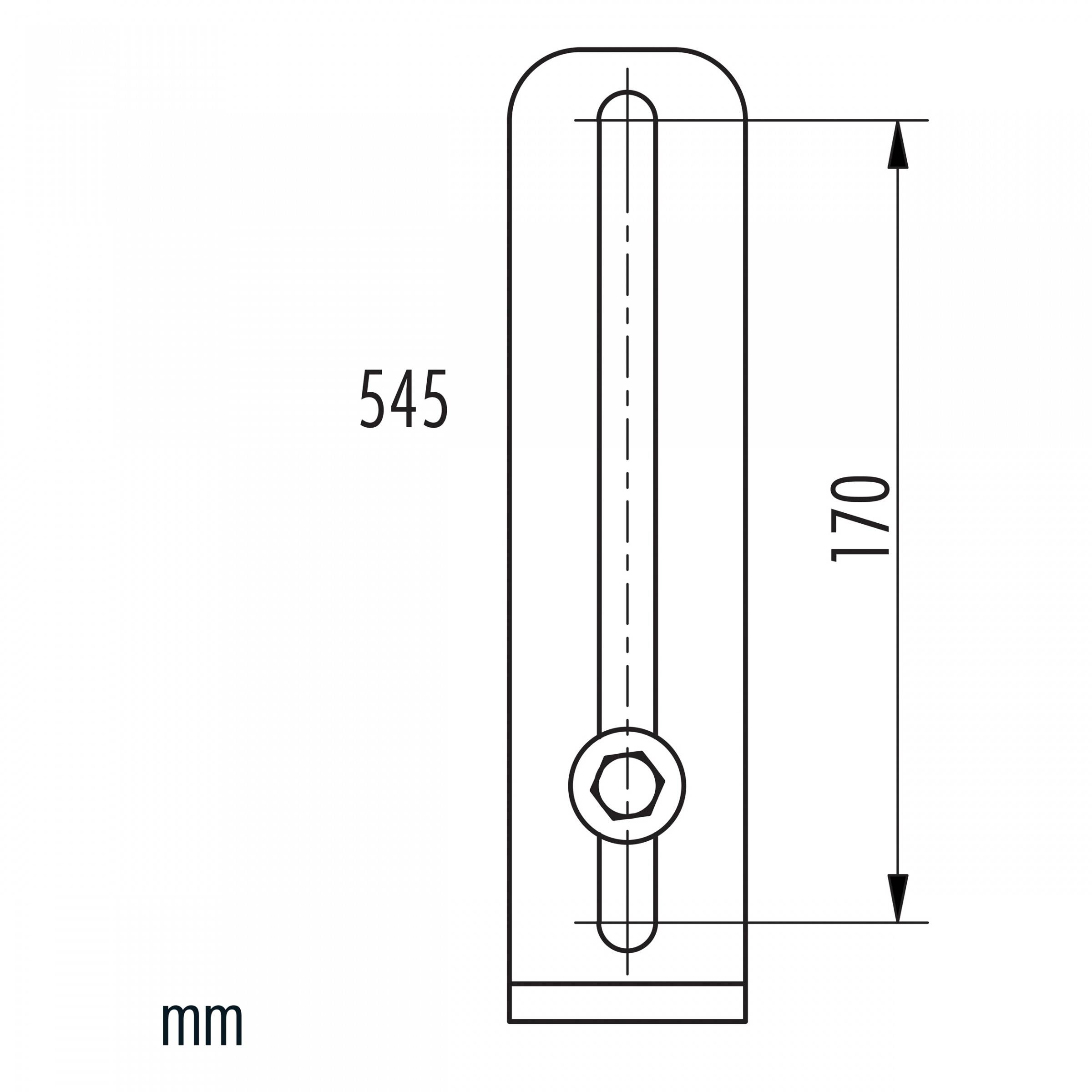 Hailo L-Winkel zur Bodenbefestigung für Steigleitern Stahl feuerverzinkt
