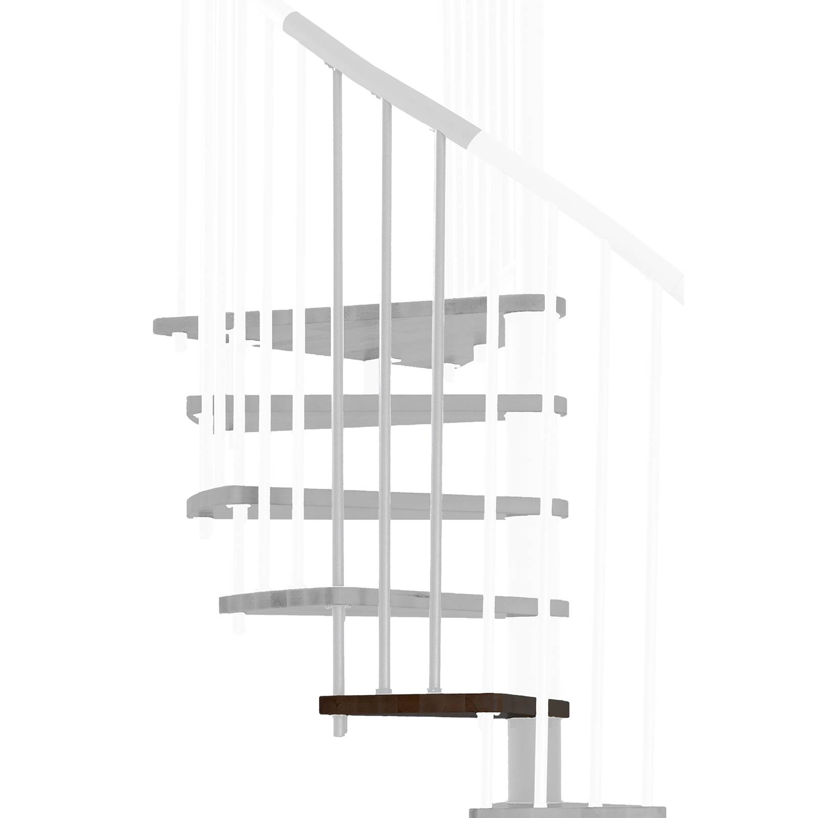 Minka Höhenerweiterung für Spiral Effect 160cm Durchmesser Walnuss Weiß
