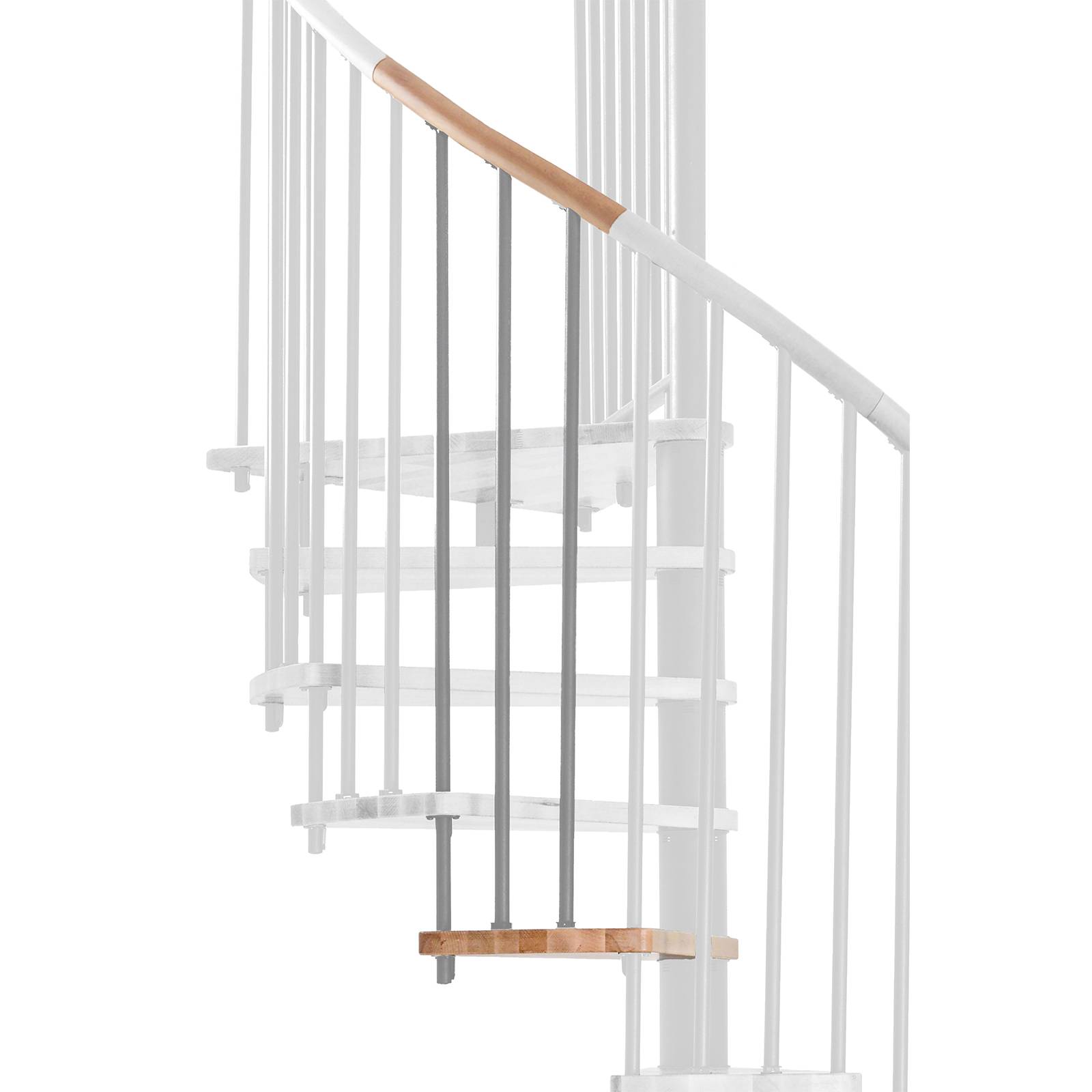 Minka Höhenerweiterung für Spiral Wood 160cm Durchmesser Buche Grau