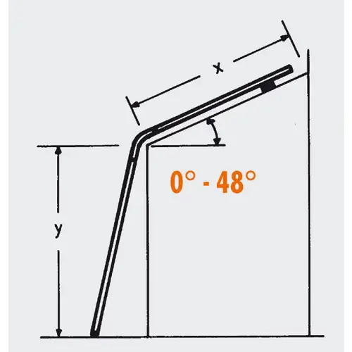Siedra Wintergarten Glasdachleiter 988 mit Glasauflage 4x4 Sprossen Siedra Wintergarten Glasdachleiter 988 mit Glasauflage 4x4 Sprossen