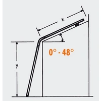 Siedra Wintergarten Glasdachleiter 988 mit Glasauflage 4x5 Sprossen Siedra Wintergarten Glasdachleiter 988 mit Glasauflage 4x5 Sprossen