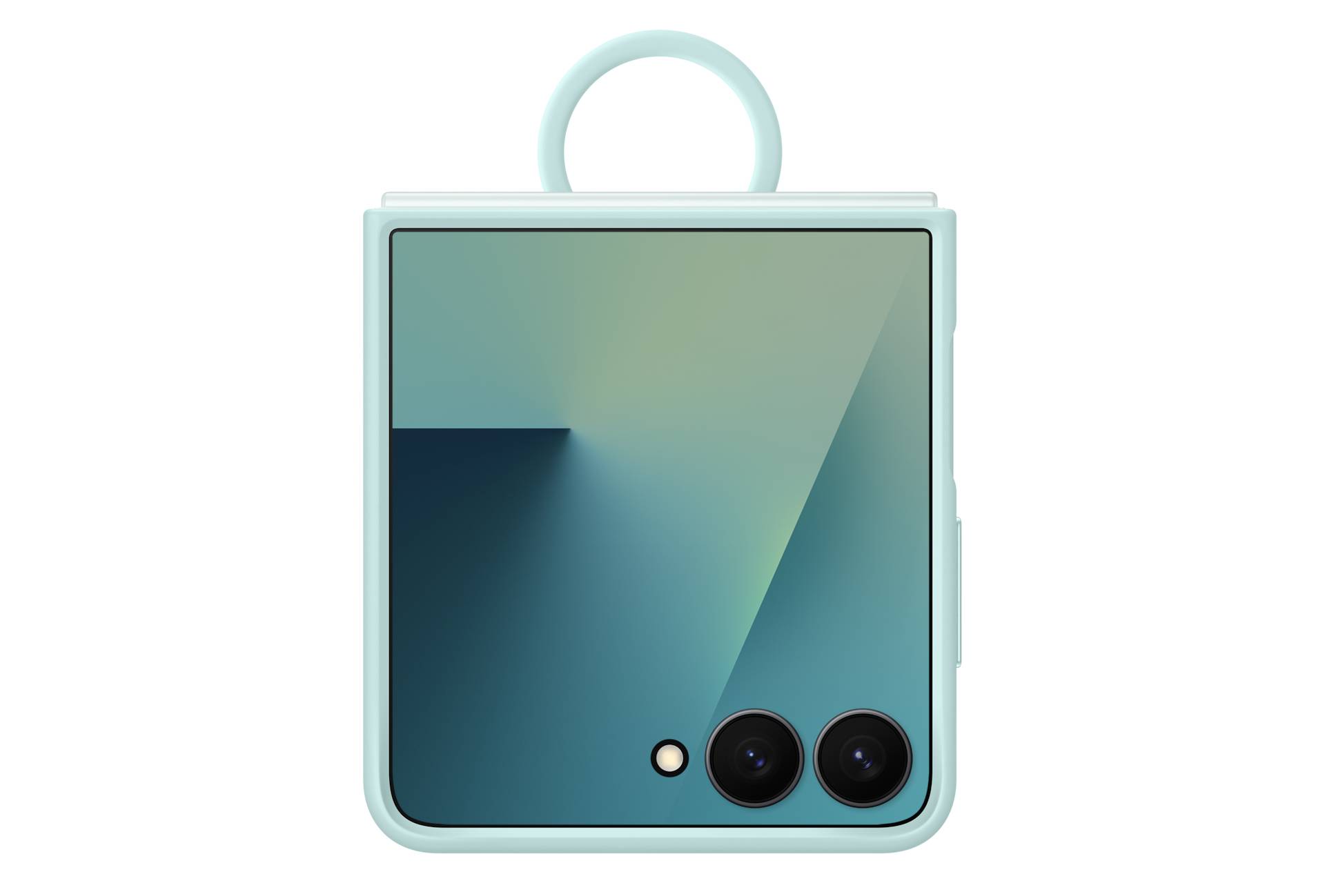 Samsung Flip7 Ring Case Silicone Mint