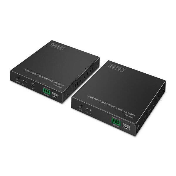 DIGITUS 4K HDMI IP Extender Set, 4K/60Hz, 300 m / 40 km