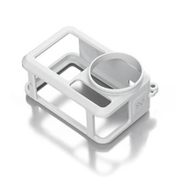 Für DJI Action 5 Pro / 4 / 3 Kamera Silikon Schutzhülle mit Linsenschutz Weiß/ Für DJI Action 5 Pro / 4 / 3 Kamera Silikon Schutzhülle mit Linsenschutz Weiß/