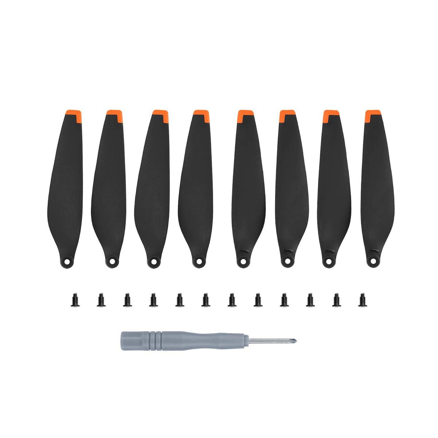 Für DJI Mini 3 Drohne 4x 6030F Color 2-Blatt Ersatz Propeller Geräuscharm Orange/