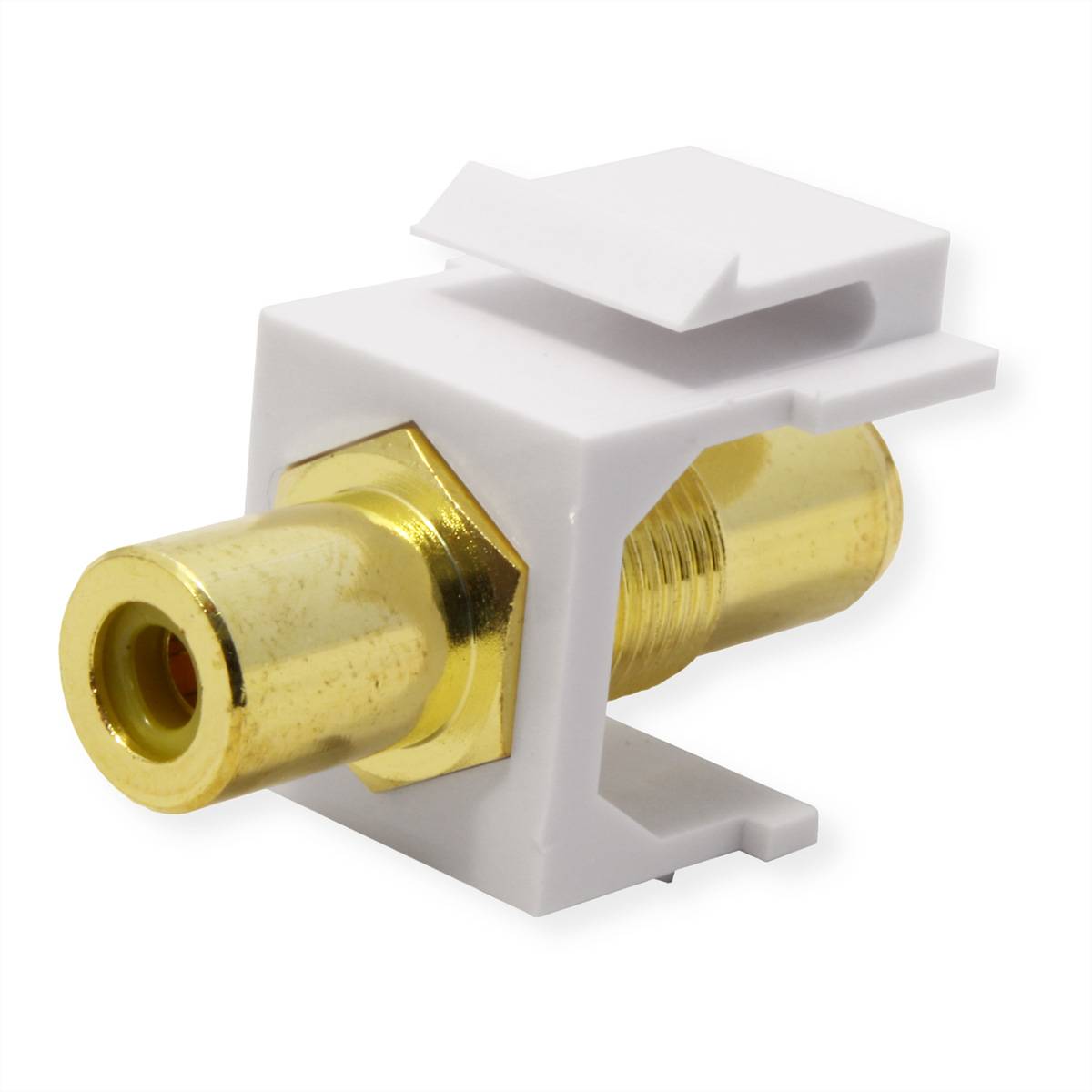 VALUE RCA-Keystone-Kupplung, Kunststoff, gelb