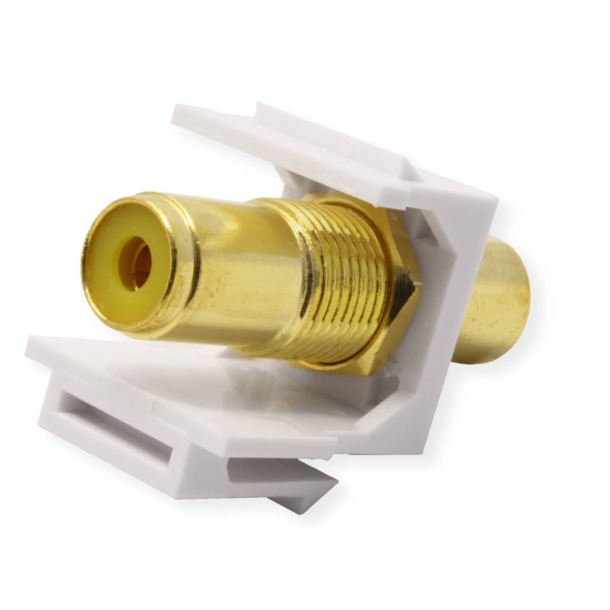 VALUE RCA-Keystone-Kupplung, Kunststoff, gelb