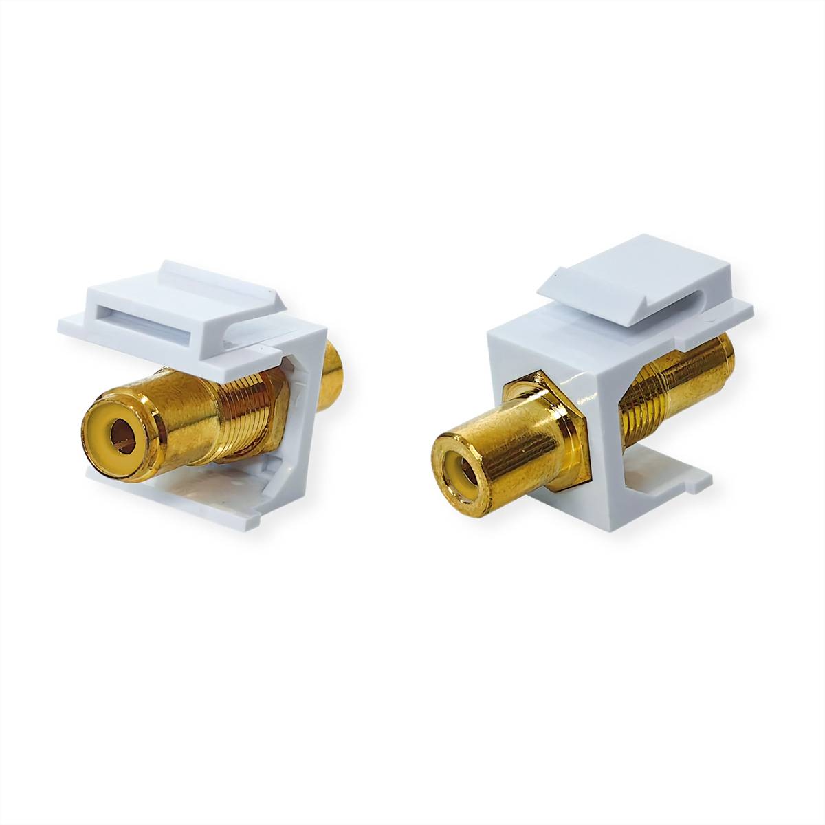 VALUE RCA-Keystone-Kupplung, Kunststoff, gelb