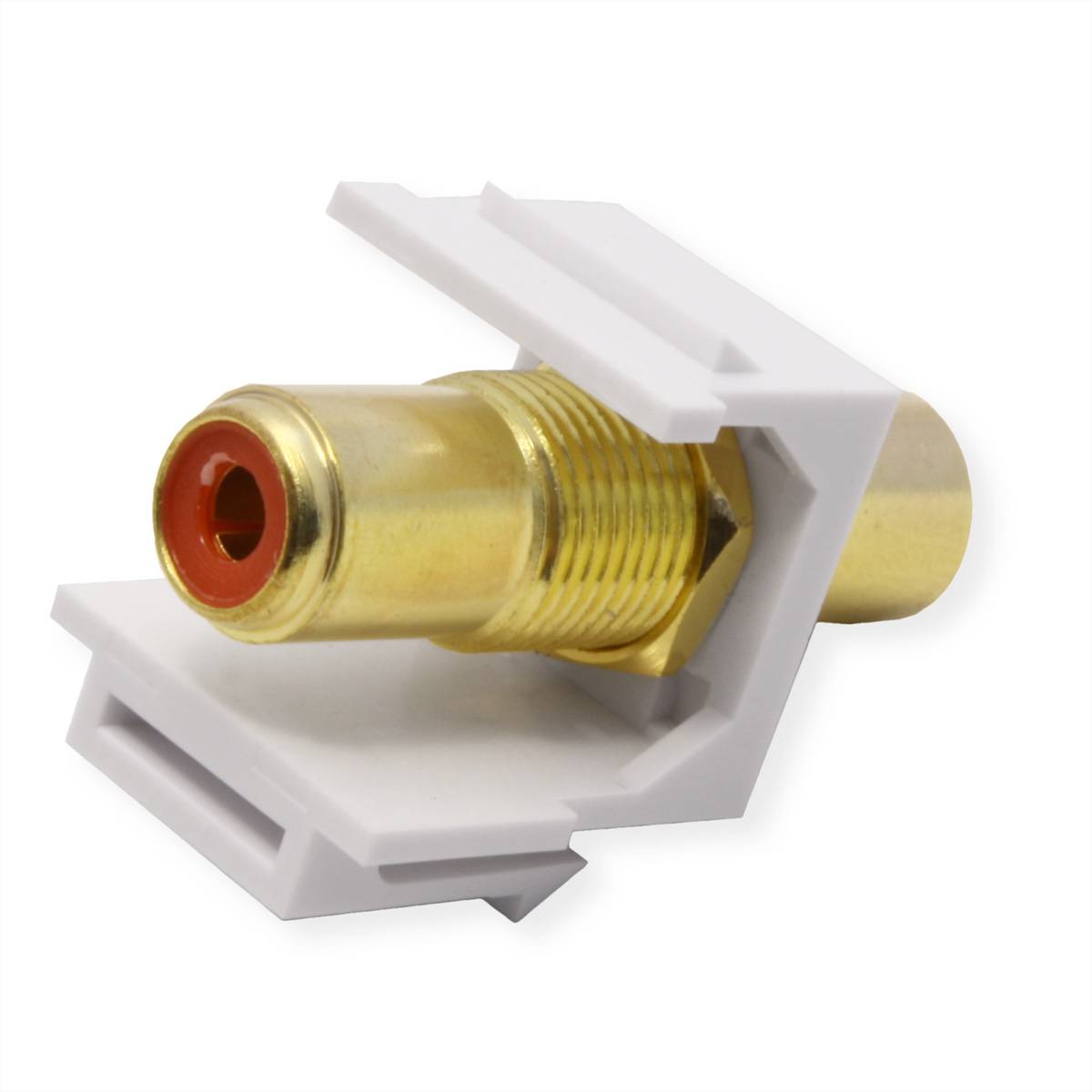 VALUE RCA-Keystone-Kupplung, Kunststoff, rot