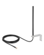 Delock 5G LTE Antenne SMA Stecker 3 5 dBi omnidirektional starr mit Anschlusskabel RG-174 Omnidirektional dB